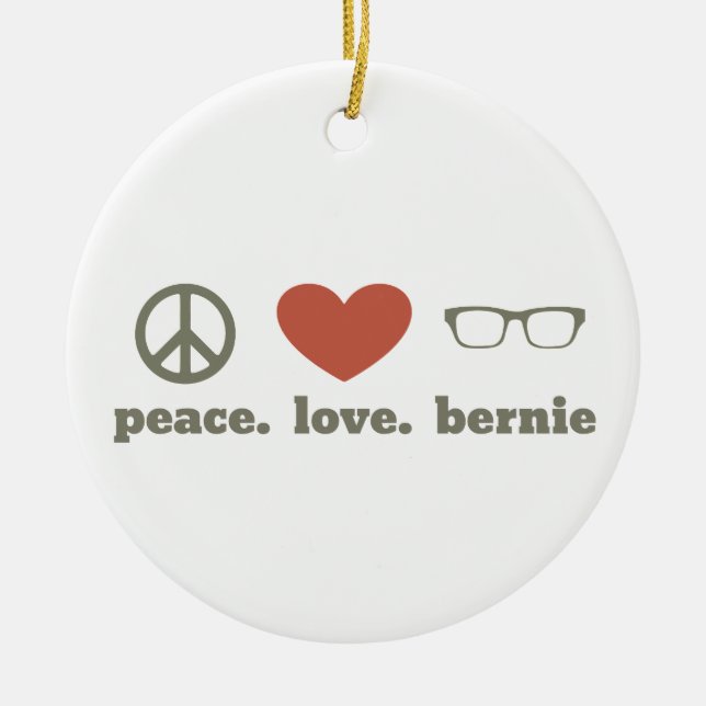 Adorno De Cerámica Bernie Sanders Election Swag (Frente)