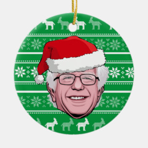 Adorno De Cerámica BERNIE SANDERS Hannukah