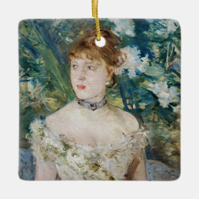 Adorno De Cerámica Berthe Morisot - Joven Chica en un vestido de bola (Anverso)