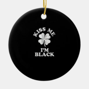 Adorno De Cerámica Bésame soy camiseta negra