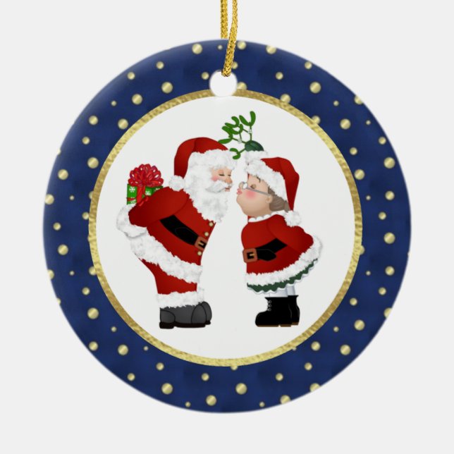 Adorno De Cerámica Besar a Santa (Frente)