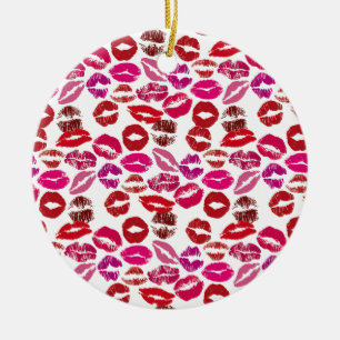 Adorno De Cerámica Besos del lápiz labial