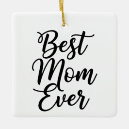 Adorno De Cerámica Best Mom Ever Custom Photo Christmas Keepsake 