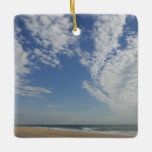 Adorno De Cerámica Bethany Beach II<br><div class="desc">Algunas playas de la costa este están llenas de gente y edificios y otras están llenas de naturaleza. Aquí hay una simple foto de una playa tranquila en Delaware,  Bethany Beach,  durante la temporada baja de abril. Esta foto también aparece en el papel panorámico "Bethany Beach II" de MLeWallpapers.com.</div>