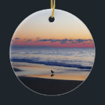 Adorno De Cerámica Bethany Beach Sunrise I<br><div class="desc">Algunas playas de la costa este están llenas de gente y edificios y otras están llenas de naturaleza. Aquí hay una foto de una playa tranquila de Delaware, Bethany Beach, durante la temporada baja de abril. Visita nuestra tienda para ver más hermosas fotos del amanecer. Esta imagen también aparece en...</div>