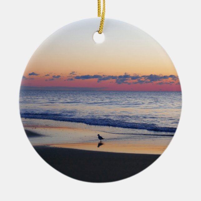 Adorno De Cerámica Bethany Beach Sunrise I (Frente)