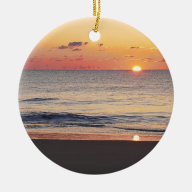 Adorno De Cerámica Bethany Beach Sunrise II (Frente)