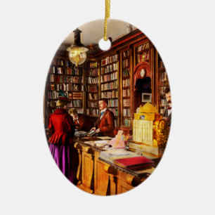 Adorno De Cerámica Biblioteca - Una idea novedosa 1895