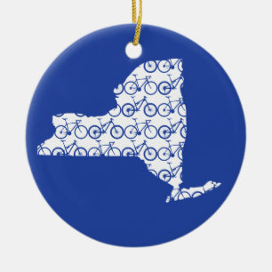 Adorno De Cerámica Bici de Nueva York