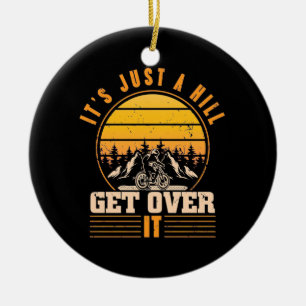 Adorno De Cerámica Bicicleta De Montaña Es Sólo Una Colina