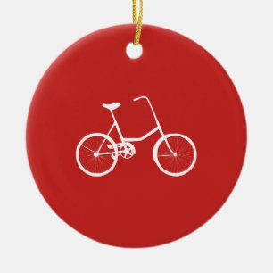 Adorno De Cerámica Bicicleta de niños con nombre personalizado
