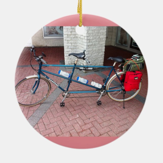 Adorno De Cerámica Bicicleta de Santana Tantem (Atrás)