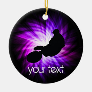 Adorno De Cerámica Bicicleta Guay Purple Dirt