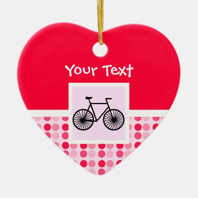 Adorno De Cerámica Bicicleta linda (Frente)