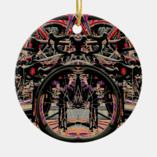 Adorno De Cerámica Bicicletas abstractas