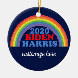 Adorno De Cerámica Biden Harris 2020 Navidades Personalizados del Arc