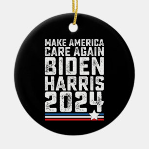 Adorno De Cerámica Biden Harris 2024 Cuida de Nuevo