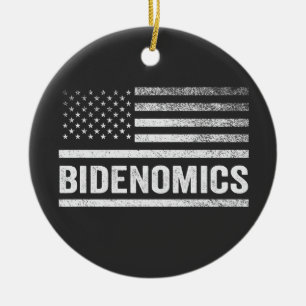 Adorno De Cerámica Bidenomics Bandera Electoral Estadounidense Demócr