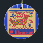 Adorno De Cerámica Bienvenido ,Venado vintage, añadir, editar texto<br><div class="desc">Bienvenido venado l,  añadir texto de edición para personalizar</div>