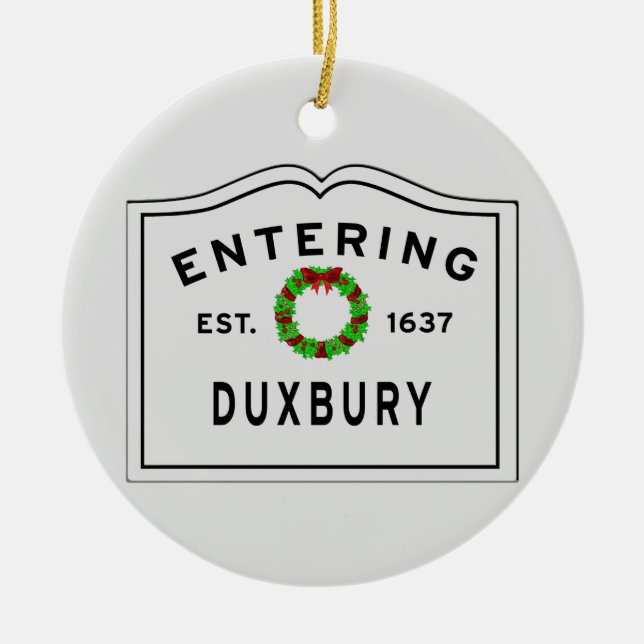 Adorno De Cerámica Bienvenidos a las vacaciones en Duxbury (Frente)