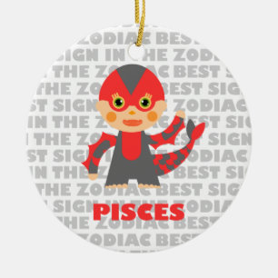 Adorno De Cerámica ¡Bienvenidos Pisces Zodiac Baby!