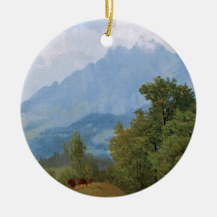 Adorno De Cerámica Bierstadt - Monte Pilatus, Suiza