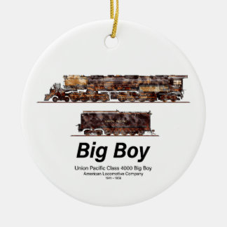 Adorno De Cerámica Big Boy Vintage Steam Train American Locomotive