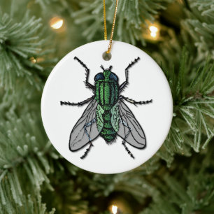 Adorno De Cerámica Big Green Fly