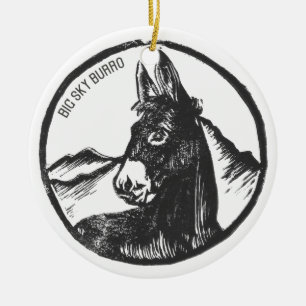 Adorno De Cerámica Big Sky Burro