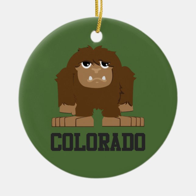 Adorno De Cerámica Bigfoot Colorado (Frente)