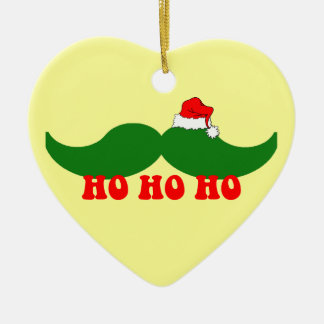 Adorno De Cerámica Bigote del navidad