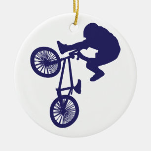 Adorno De Cerámica Biker BMX
