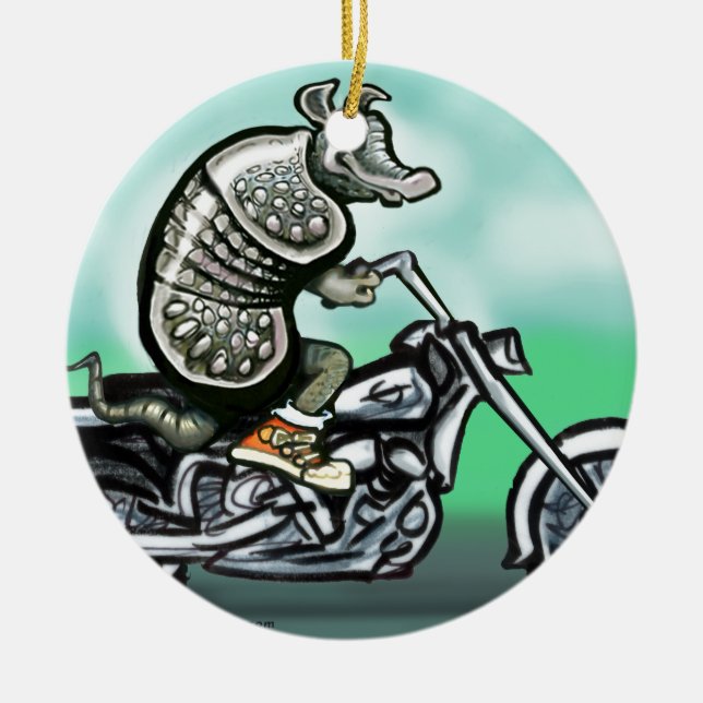 Adorno De Cerámica Biker Club Dillo (Frente)