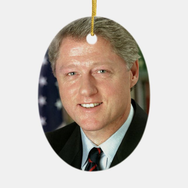 Adorno De Cerámica Bill Clinton (Frente)