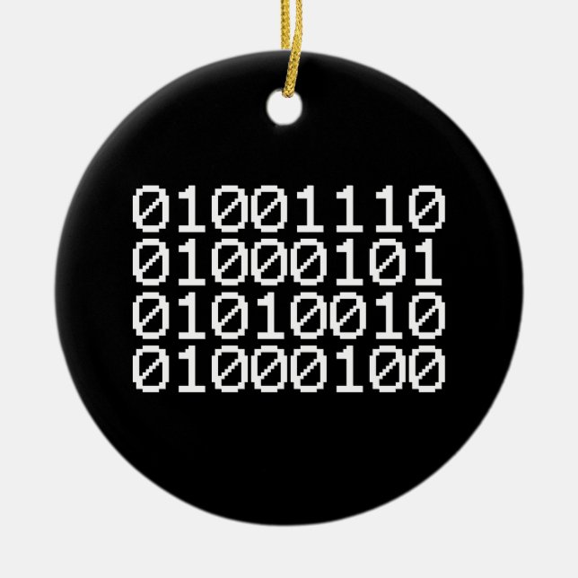 ADORNO DE CERÁMICA BINARY NERD (Frente)