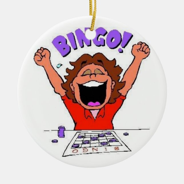 Adorno De Cerámica Bingo (Frente)