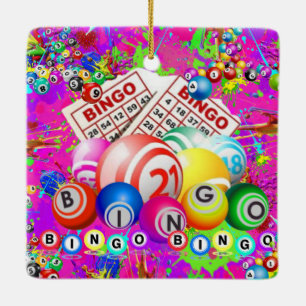 Adorno De Cerámica BINGO BINGO Diseñado Por CBDOilPrincess