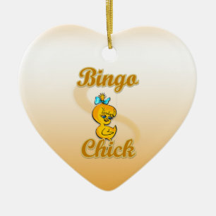 Adorno De Cerámica Bingo Chick