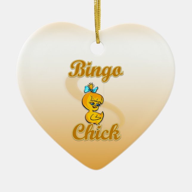 Adorno De Cerámica Bingo Chick (Frente)
