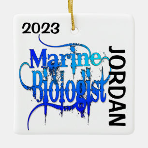 Adorno De Cerámica Biólogo marino personalizado