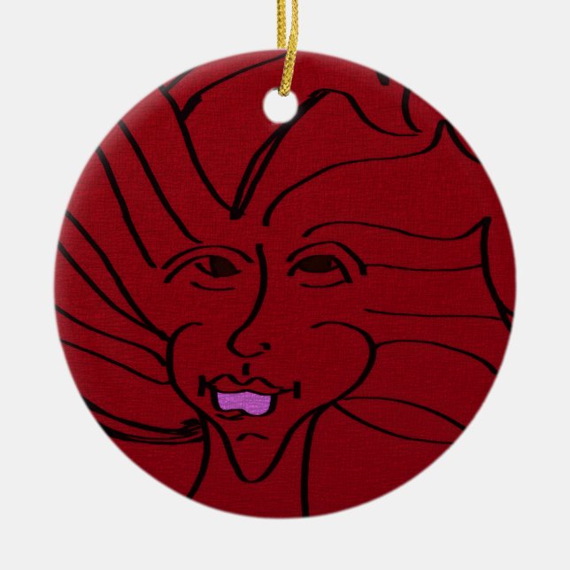 Adorno De Cerámica Bird Guardian  (Frente)