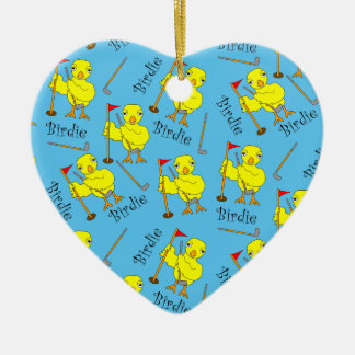 Adorno De Cerámica Birdie Golfer Chick