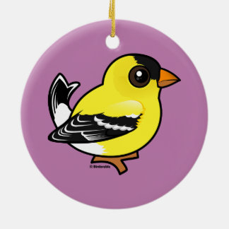 Adorno De Cerámica Birdorable American Goldfinch