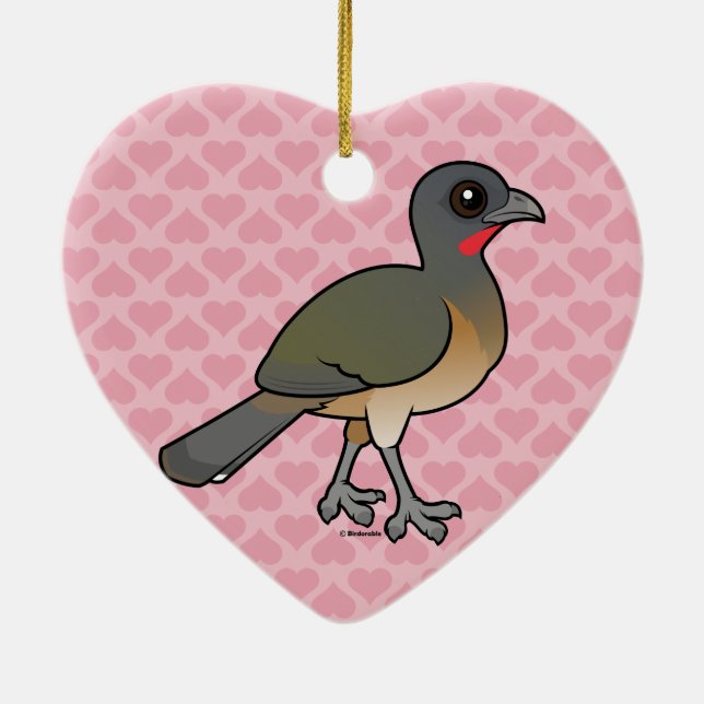 Adorno De Cerámica Birdorable Chachalaca llano (Atrás)