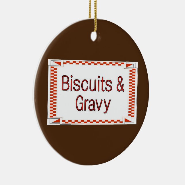 Adorno De Cerámica Biscuits y Gravy (Derecha)