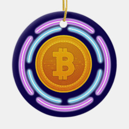 ADORNO DE CERÁMICA BITCOIN