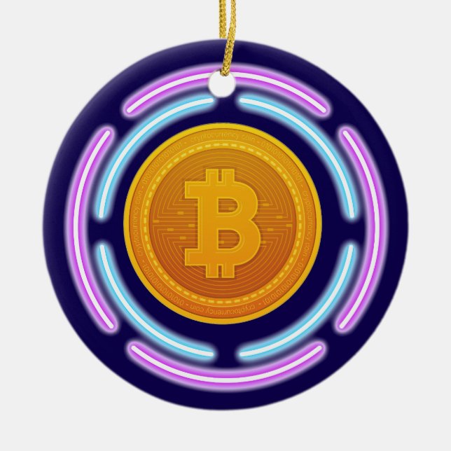 ADORNO DE CERÁMICA BITCOIN (Frente)