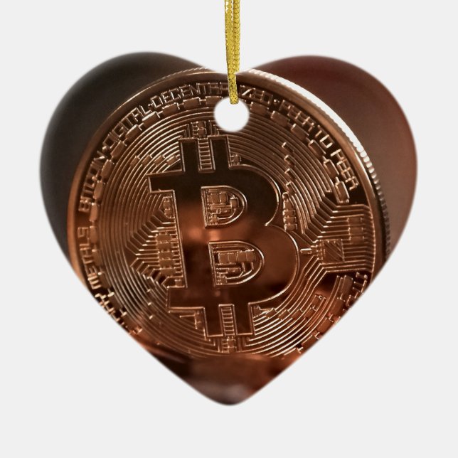 Adorno De Cerámica Bitcoin (Frente)