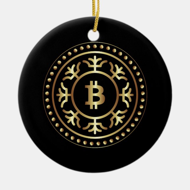 Adorno De Cerámica Bitcoin 2 (Frente)