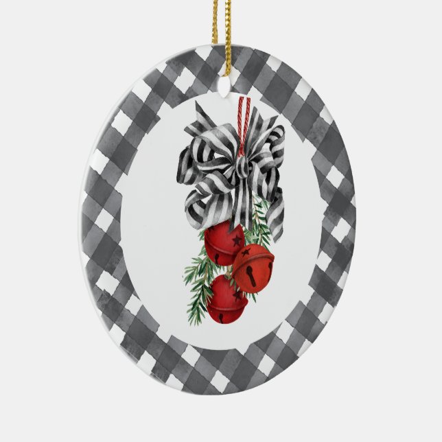 Adorno De Cerámica Black and White Noël  (Derecha)